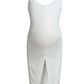 Bodycon Slit Spaghetti Strap Maternity For Babyshower Fashion Midi Dress