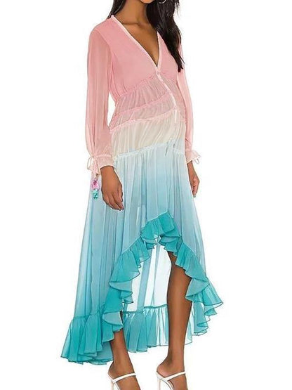 pink and blue gender reveal dress Maternity Two Tone Belted Cami Maternity Stretchy Halter Backless Pregnancy Baby Party Gown, Blue, Small Clothing, Shoes & Accessories Pink&Blue Gender Reveal Dresses