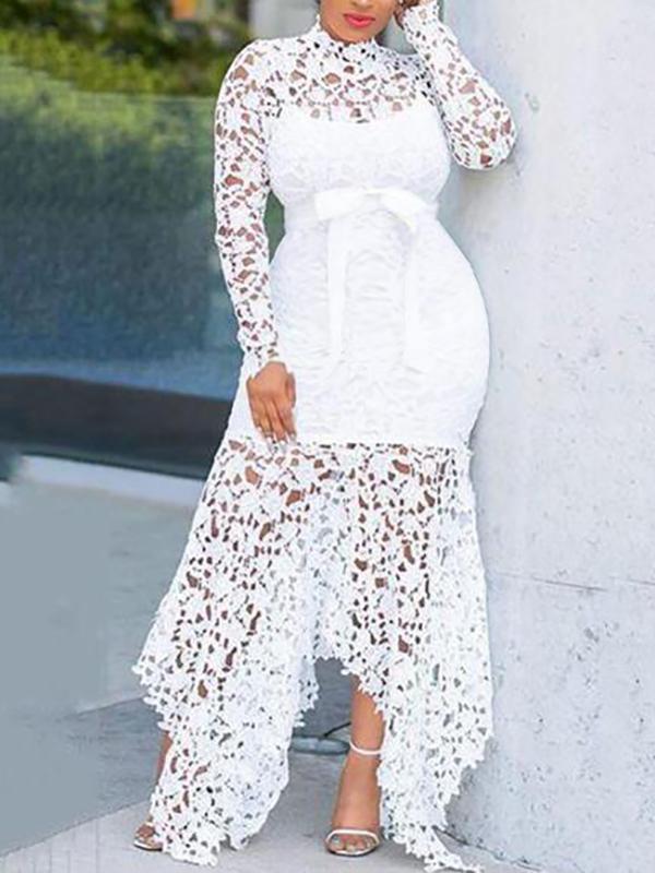 Patchwork Lace Belt Irregular Plus Size Maternity Photoshoot Bodycon Elegant Maxi Dress Halloween