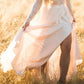 Solid Color Side Slit Draped Long Elastic Waist Maxi Skirt Women Fashion Tulle Skirt