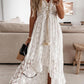 Lace sling v-neck maxi dresses women fashion summer dress