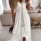 Lace sling v-neck maxi dresses women fashion summer dress