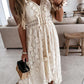 Lace sling v-neck maxi dresses women fashion summer dress