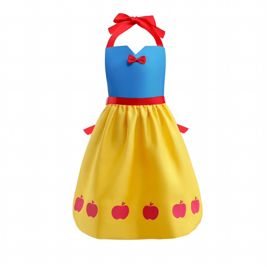 Children's Smock Princess Style Apron Hanging Neck Parent-Child Outfit