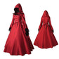 Seindeal Women's Gothic Victorian Witch Vampire Renaissance Long Maternity Halloween Dress Cosplay Hooded Costume for Evening Party