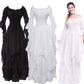 Medieval Bell Sleeve Vintage Dress Gothic Evening Dress Dance Drama Costume Princess Dress Halloween