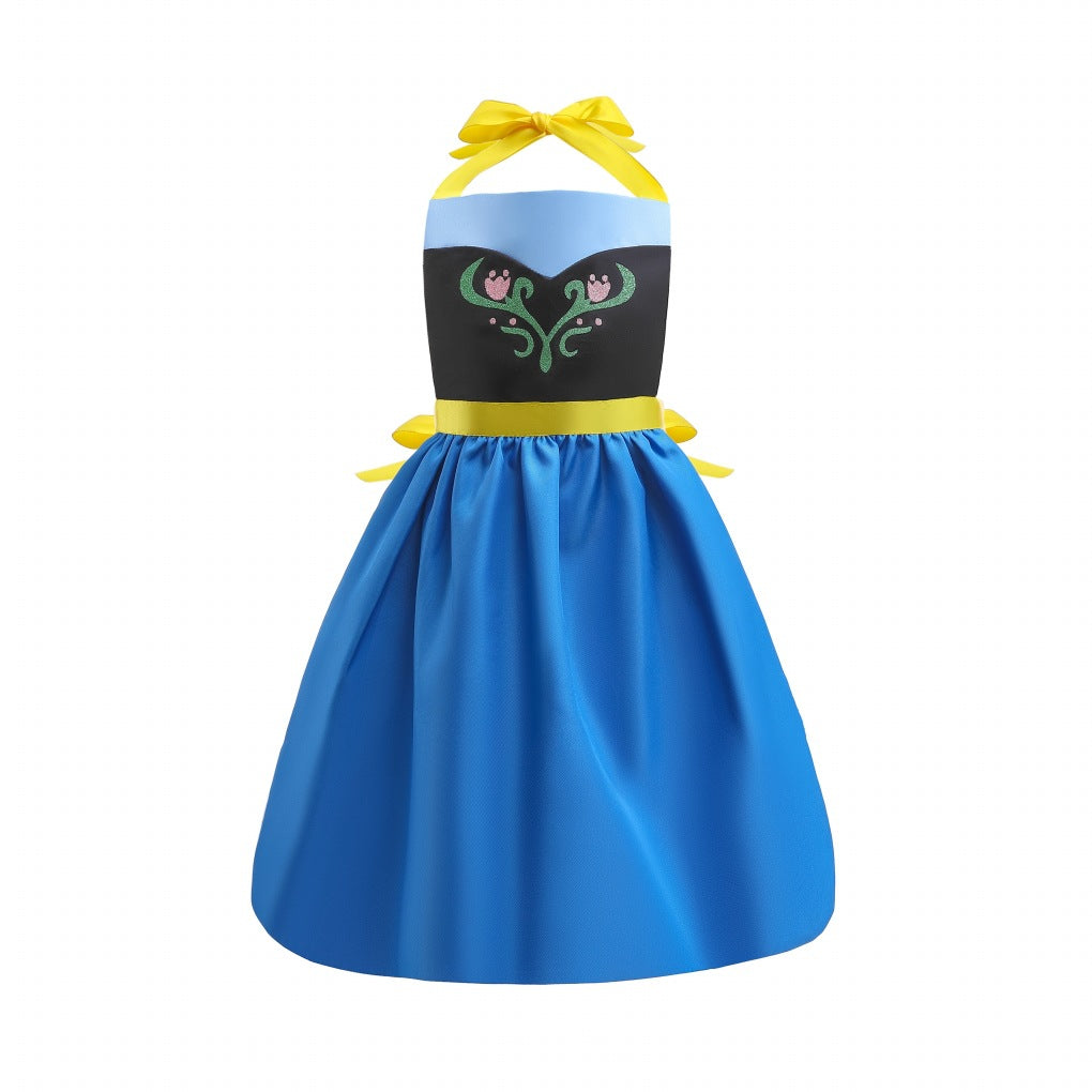 Children's Smock Princess Style Apron Hanging Neck Parent-Child Outfit