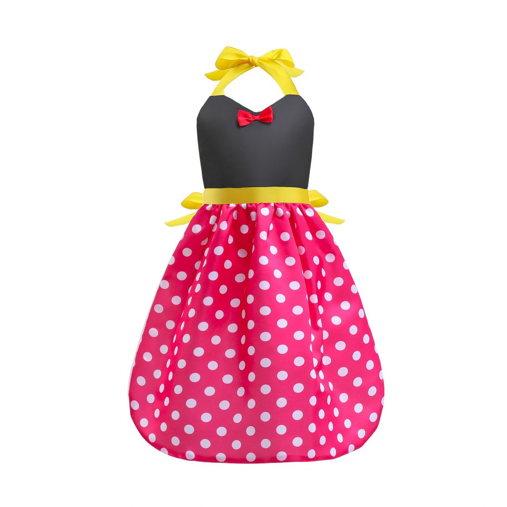 Children's Smock Princess Style Apron Hanging Neck Parent-Child Outfit