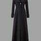 Seindeal Wool Coats Button Down Collar Long Elegant Ladies Fashion