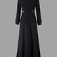 Seindeal Wool Coats Button Down Collar Long Elegant Ladies Fashion