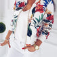Flowers Colorful Zipper Casual Blouson Bomber Jacket Aviator Jacket Short Women Fashion
