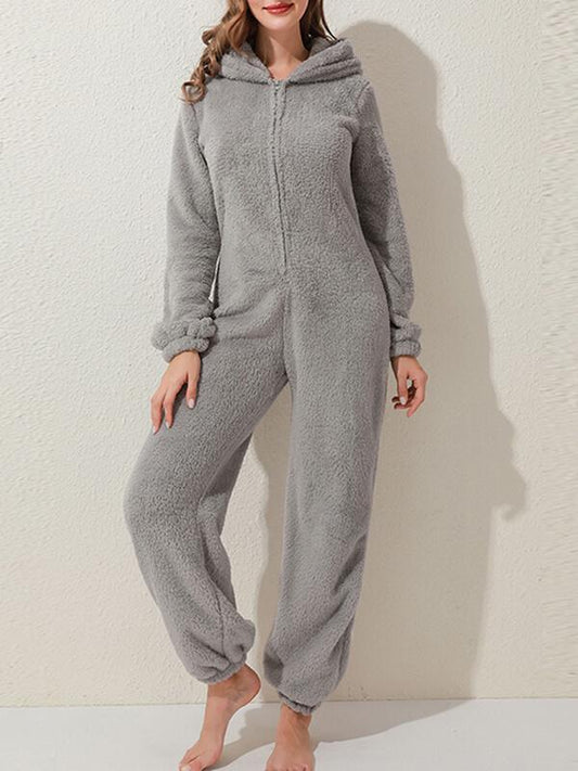 Seindeal Hoodie Romper Pajama Maternity Long Jumpsuit