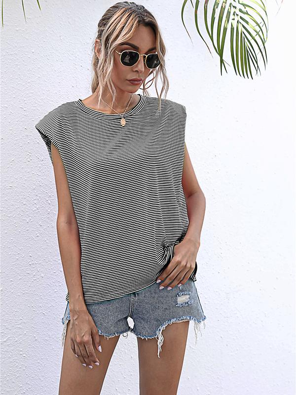 Seindeal T-shirt women tops solid color summer sleeveless