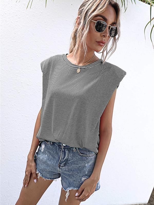 Seindeal T-shirt women tops solid color summer sleeveless