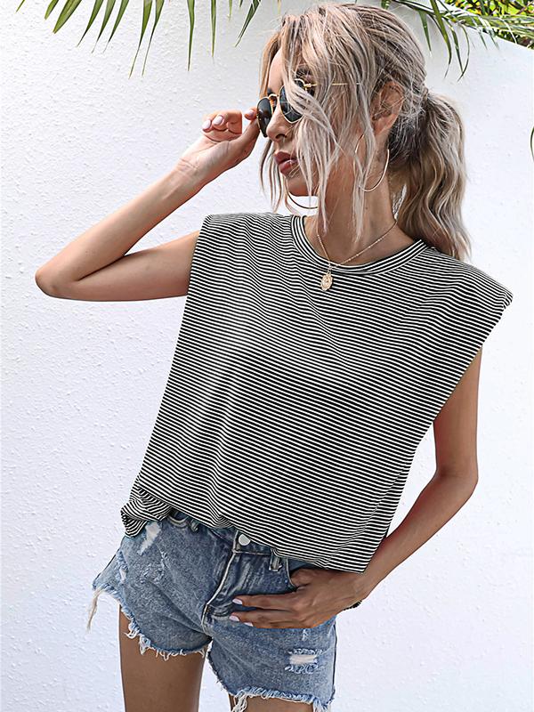 Seindeal T-shirt women tops solid color summer sleeveless