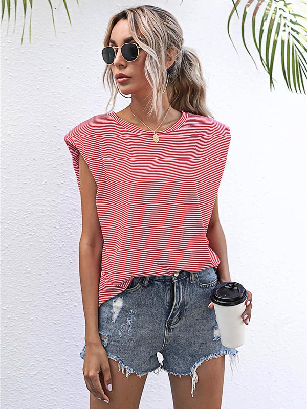 Seindeal T-shirt women tops solid color summer sleeveless