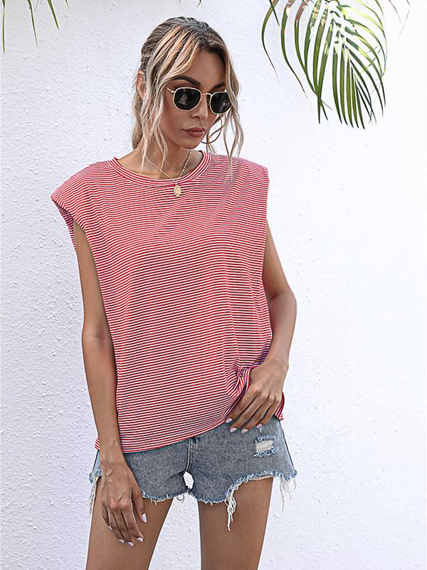 Seindeal T-shirt women tops solid color summer sleeveless