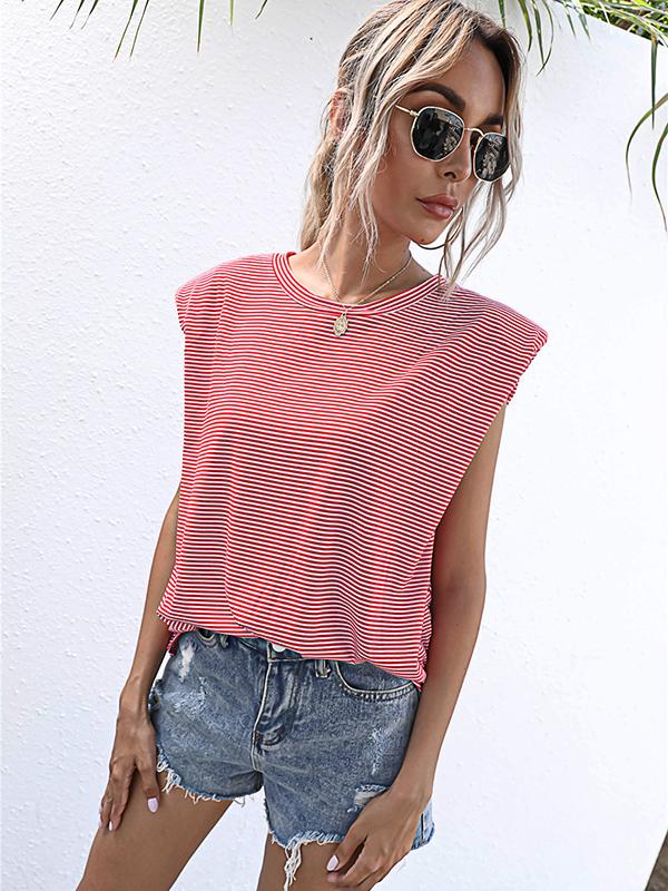 Seindeal T-shirt women tops solid color summer sleeveless