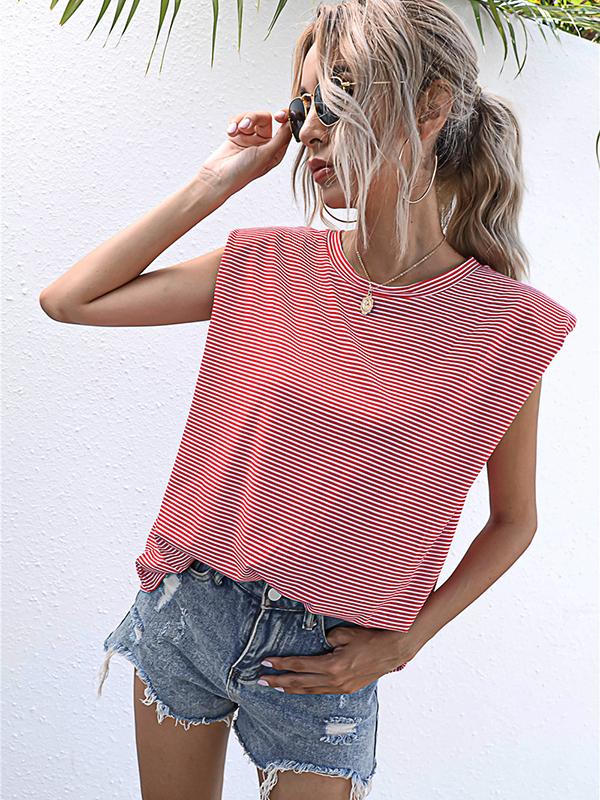 Seindeal T-shirt women tops solid color summer sleeveless