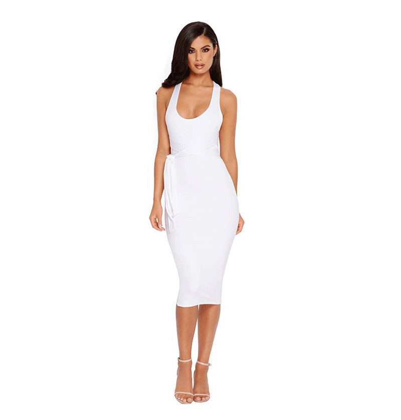 Condole Belt Offshoulder Belt Bodycon Maternity Dress