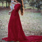 Seindeal Lace Flare Sleeve Off Shoulder Baby Shower Maternity Maxi Dress Halloween