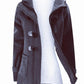 Solid Pockets Buttons Hooded Long Sleeve Plus Size Maternity Padded Coat