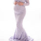 Lace Off Shoulder Bodycon Mermaid Maternity For Babyshower Maxi Dress