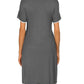 Seindeal Lace Draped V-neck Short Sleeve Mini Maternity Nursing Pajama Dress