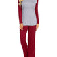 Seindeal Solid Round Neck Long Sleeve Maternity Nursing Pajama Set