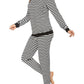 Striped Round Neck Long Sleeve Nursing Maternity Long Pajama Set