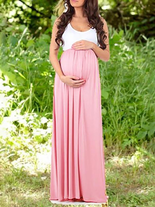 Draped Elegant Maternity Party Maxi Dress For Babyshower