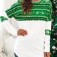 Geometric Elk Print Round Neck Long Sleeve Christmas Maternity T-Shirt