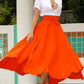 Irregular Pockets Belts High Waist Women Skirts Chiffon Skirt Pleated Skirt