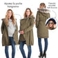 Seindeal Kangaroo Baby Bags Carrier Faux Fur Multi-Functional Hooded Padded Coat