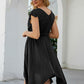 Seindeal Midi dress, summer dress, beach dress, drawstring irregular