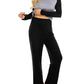 Seindeal Solid Round Neck Long Sleeve Maternity Nursing Pajama Set