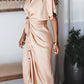 Belt Single Breasted V Neck Short Sleeve Midi Dresses Women Casual Dress