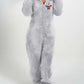 Zipper Plus Size Long Sleeve Christmas Maternity Cute Jumpsuit