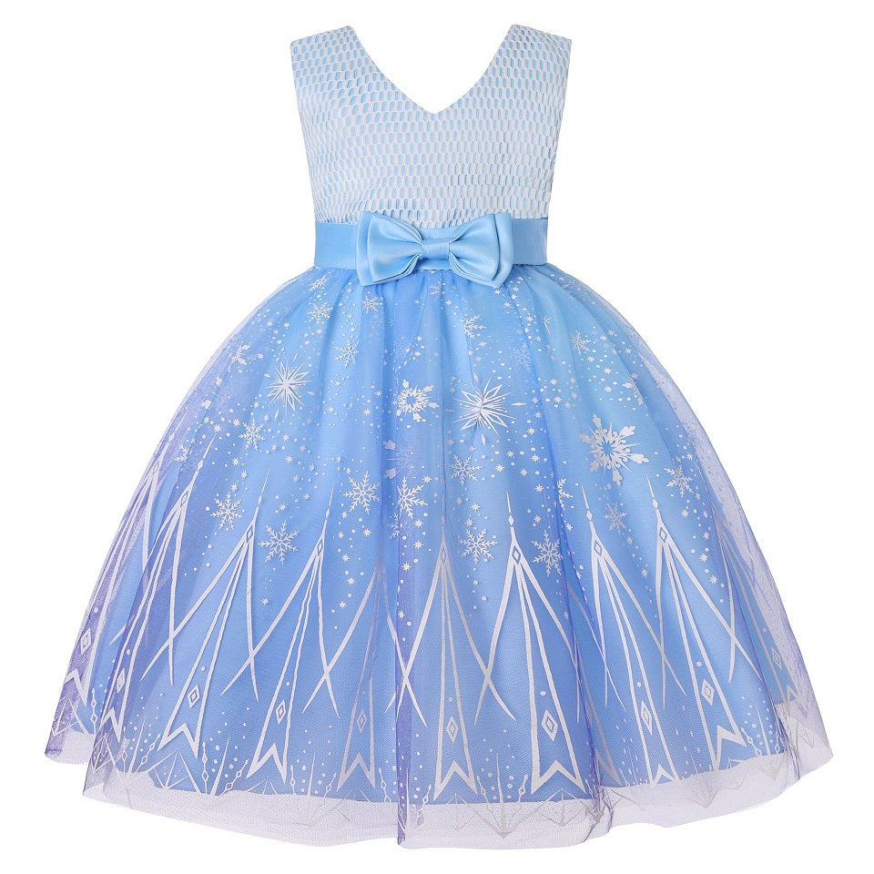 Seindeal Frozen Dress Up for Girls Anna Elsa Gown for 2-10T Pink Blue White Yellow