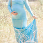 Off Shoulder Draped Mermaid Photoshoot Maternity Maxi Dress