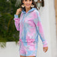 Seindeal Pajama Sets Sweatshirt Tie Dye Drawstring Pants Short Women Fashion
