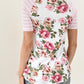 Floral Pockets Comfy Round Neck Short Sleeve Maternity T-Shirt